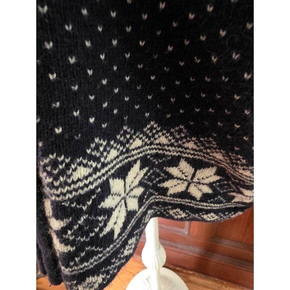 Vintage 90s Winter Theme Zip-Up Cardigan Sweater M - Picture 6 of 9